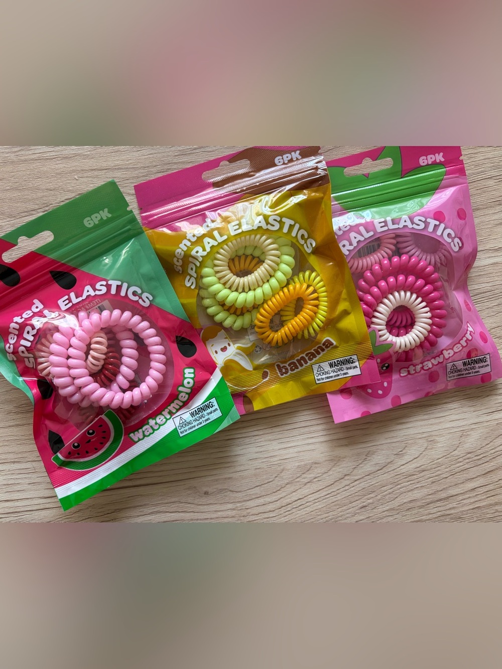 Scented Spiral Elastic Hair Ties